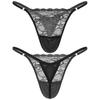 Мужские атласные кружевные лоскутные трусики-стринги, трусы-стринги с Т-образной спинкой и бандажным ремнем, нижнее белье