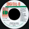 7-дюймовая пластинка SIZZLA - Trust & Love NONE Digital-B 1998 Ямайка Регги, Ска и Даб Б/У