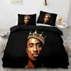 3D Принт Тупак Шакур Рэпер 2Pac Удобный Пододеяльник Чехол для Одеяла Наволочка Постельный Комплект Детская Спальня Декорация Домашний Текстиль