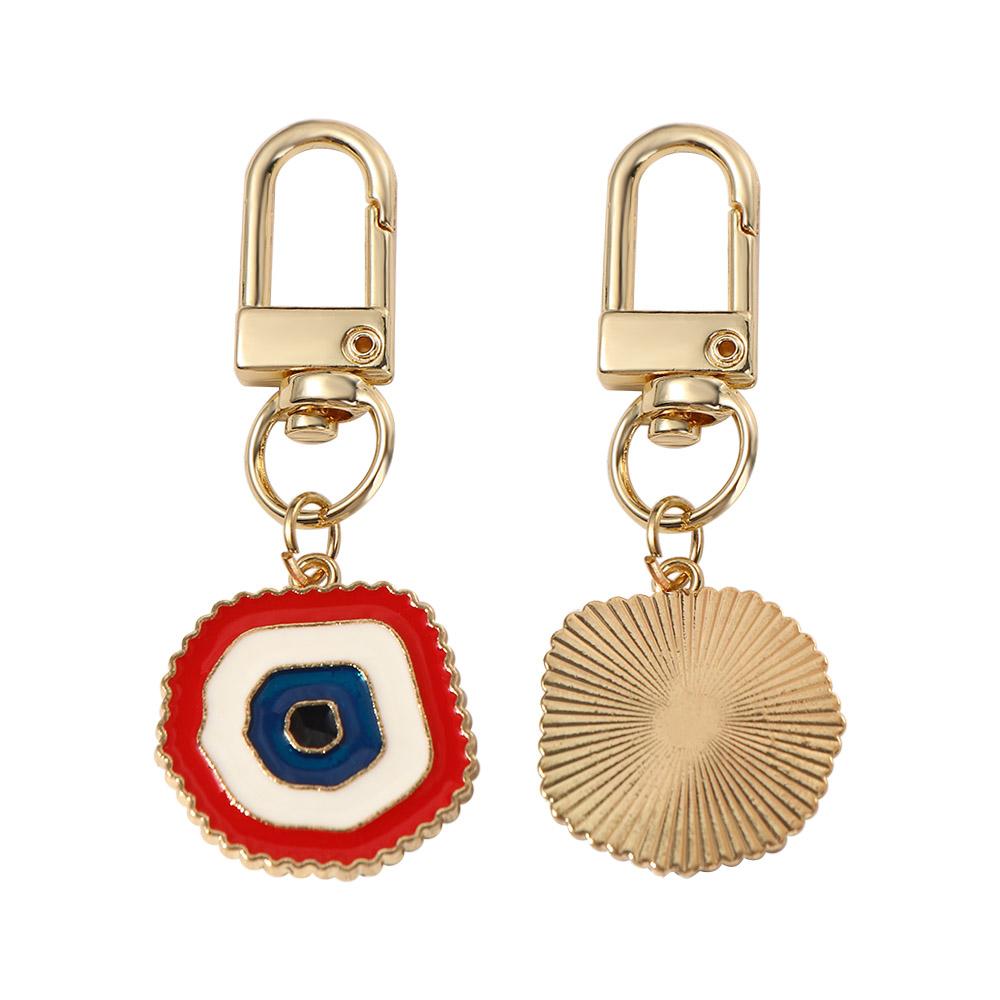 Key Ring Boho Jewelry Handbag Charms Evil Eye Keychain Irregular Heart Keyring Blue Eye Key Chain