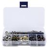 125 Set Multipurpose Chicagos Binding Screws Set for Leather Craft Supplies and Bookbinding with Storage Box Use