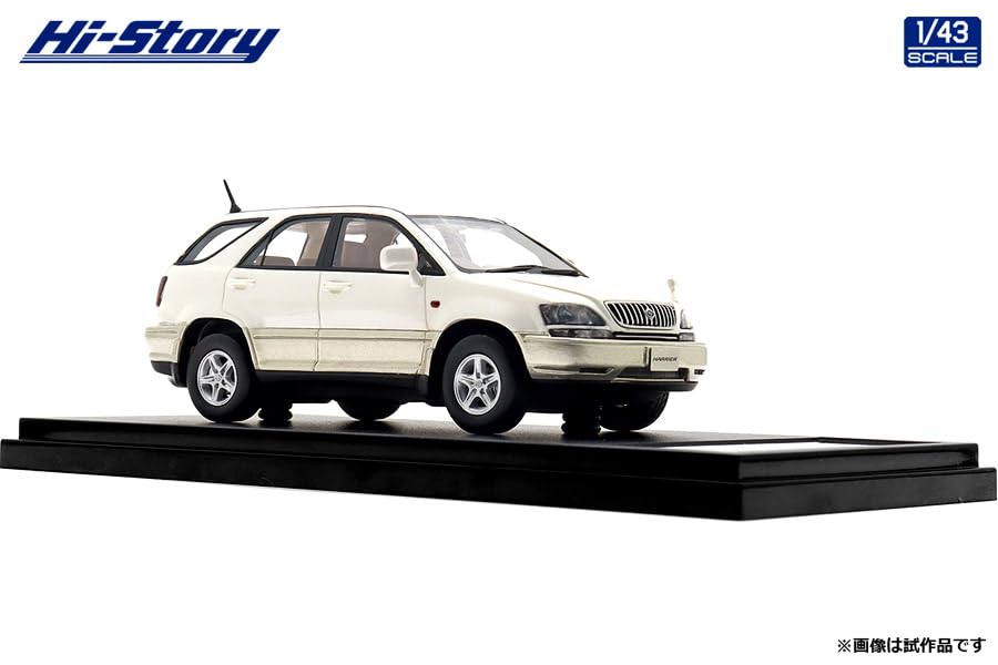 Hi Story Toyota Harrier FOUR G Package White Pearl Mica Finished Product 1/43 3.0 (1997)