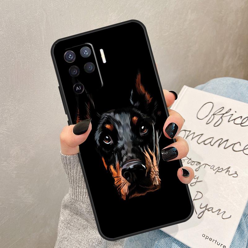 Чехол для собаки таксы добермана для Oppo A5 Pro A15 A17 A57 A77 A94 A74 A54 A16 A76 A96 A40 A60 A80 A18 A38 A58 A78 A98