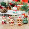 Deer Santa Claus Cartoon Christmas Figurine Desktop Ornaments Micro Landscape Dollhouse Decor