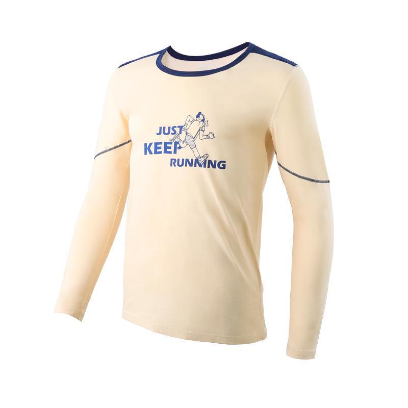 Мужской хлопковый термотоп — легкий, дышащий, с круглым вырезом, базовый вариант на осень