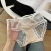 Women's Spring Summer Lace Mesh 10A Antibacterial Low Rise Panties