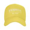 Personalized Christian Yeshua Jesus Baseball Cap Women Unisex Breathable Dad Hat Outdoor Snapback Caps