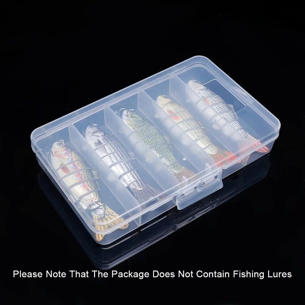 Transparent Fishhook Box 5 Compartment Bait Hook Boxes Outdoor Lure Storage Case