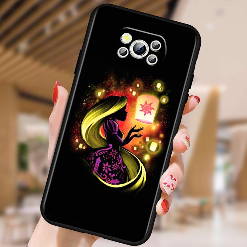 Принцесса аниме Белоснежка для Xiaomi Mi Poco F5 F4 F3 F2 X5 X4 X3 M6 M5 M5S M4 M3 C40 Pro GT NFC 5G черный чехол для телефона