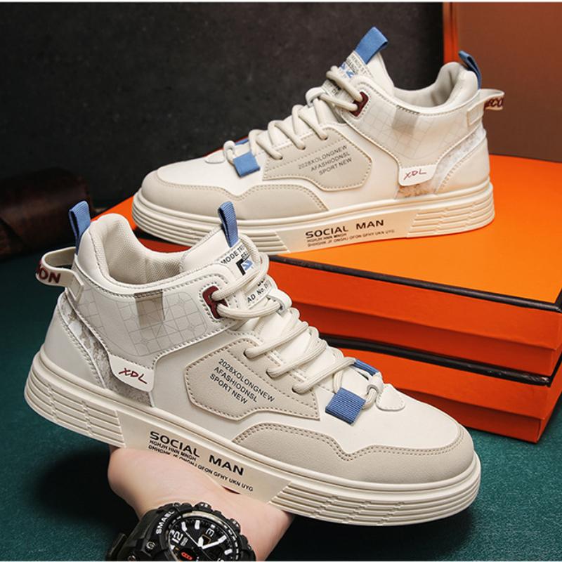 Fashion New Men's Casual Sports Shoes Soft Vulcanized Men's Shoes Men's Flat -match Versatile Casual Outdoor Outdoor Jogging Men's Shoes