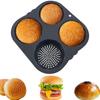 Non-stick Hamburger Bun Mold Silicone Baking Tray Heat Resistant Bread Loaf Pan  Sandwich