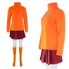 Velma Dinkley Halloween Cosplay Outfit, Scooby-Doo Cartoon Stage Performance Costume