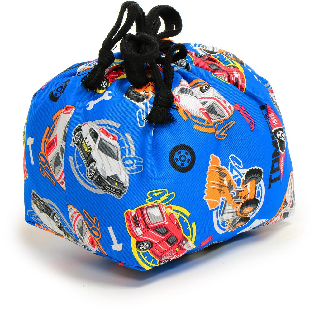 Tomica Drawstring Lunch Bag for Blue Kids,