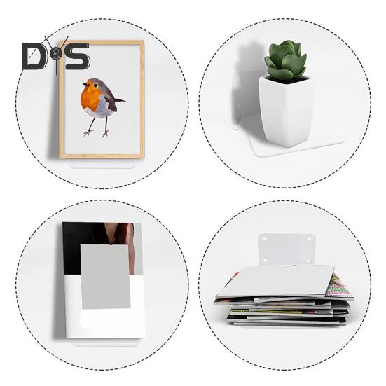 Невидимая плавающая книжная полка, настенные книжные полки для книг, растений, DVD-дисков, настенный железный органайзер для домашнего офиса, класса