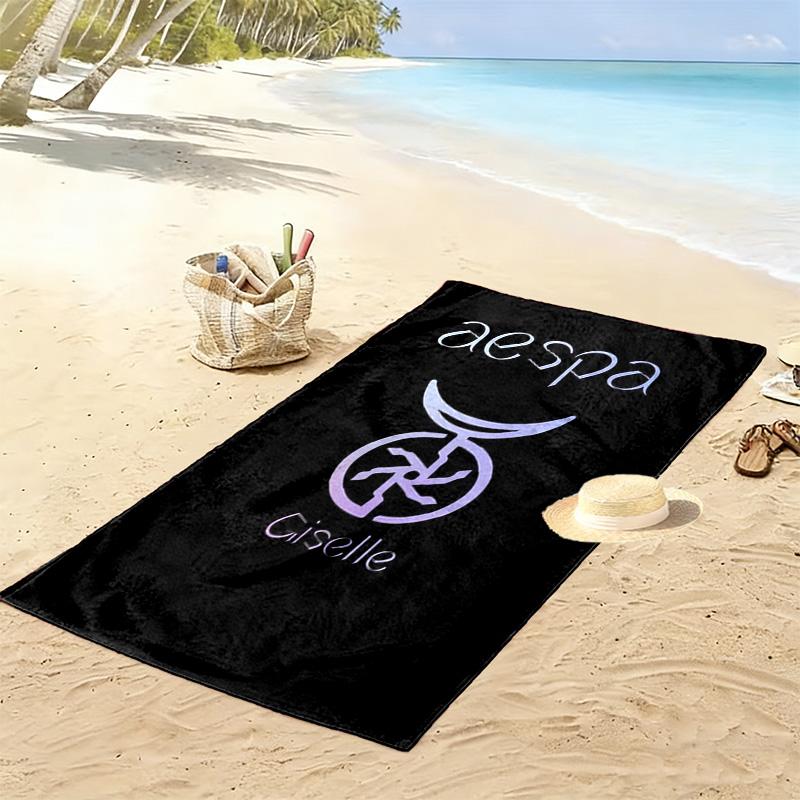 Aespa Ciselle: Mystical Harmony beach towel Portable for travel Outdoor camping swim seaside Outdoor pool towel Fashion Comfort beach towel beach