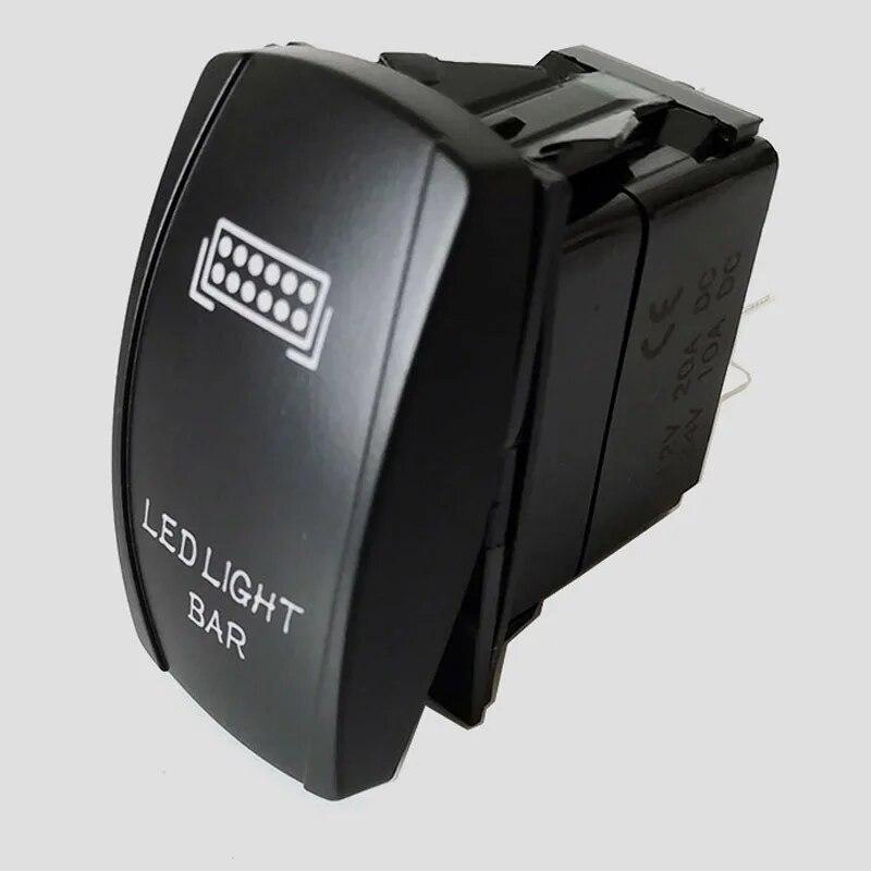 1 шт. 24 В автомобильный переключатель типа лодки, модификация со стрелками вверх и вниз, яхтенный трехскоростной самоблокирующийся RND белый свет вперед