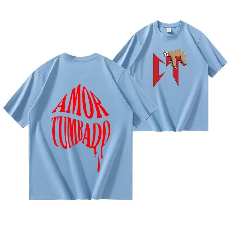 Corridos Tumbados T-shirt Men's Fashion Natanael Canot T-shirt Retro Women's Cool Casual Harajuku Cotton T-shirt CottonSudaderas