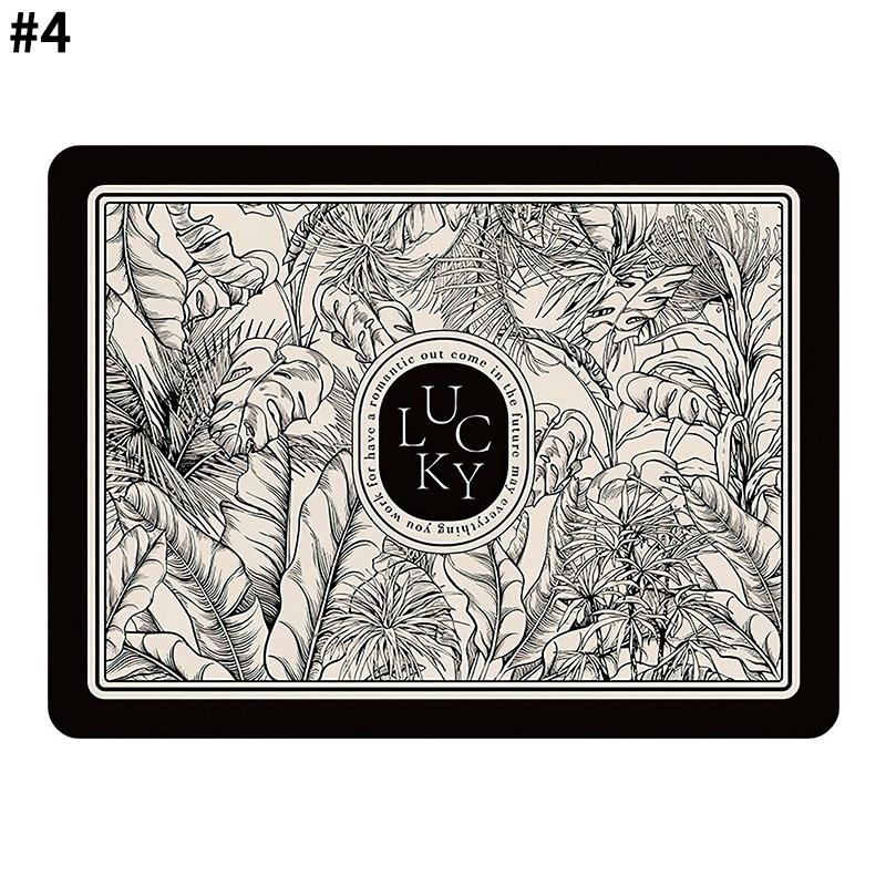 Коврик для слива в ретро-кухне, впитывающий коврик для сушки кофе, кристально-бархатная подставка для посуды, подставка для сушки чашек, коврик для посуды