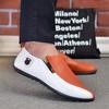 Men's Casual Stitching Pu Shoes Spring Men's Low Help Soft Soles Flat Shoes