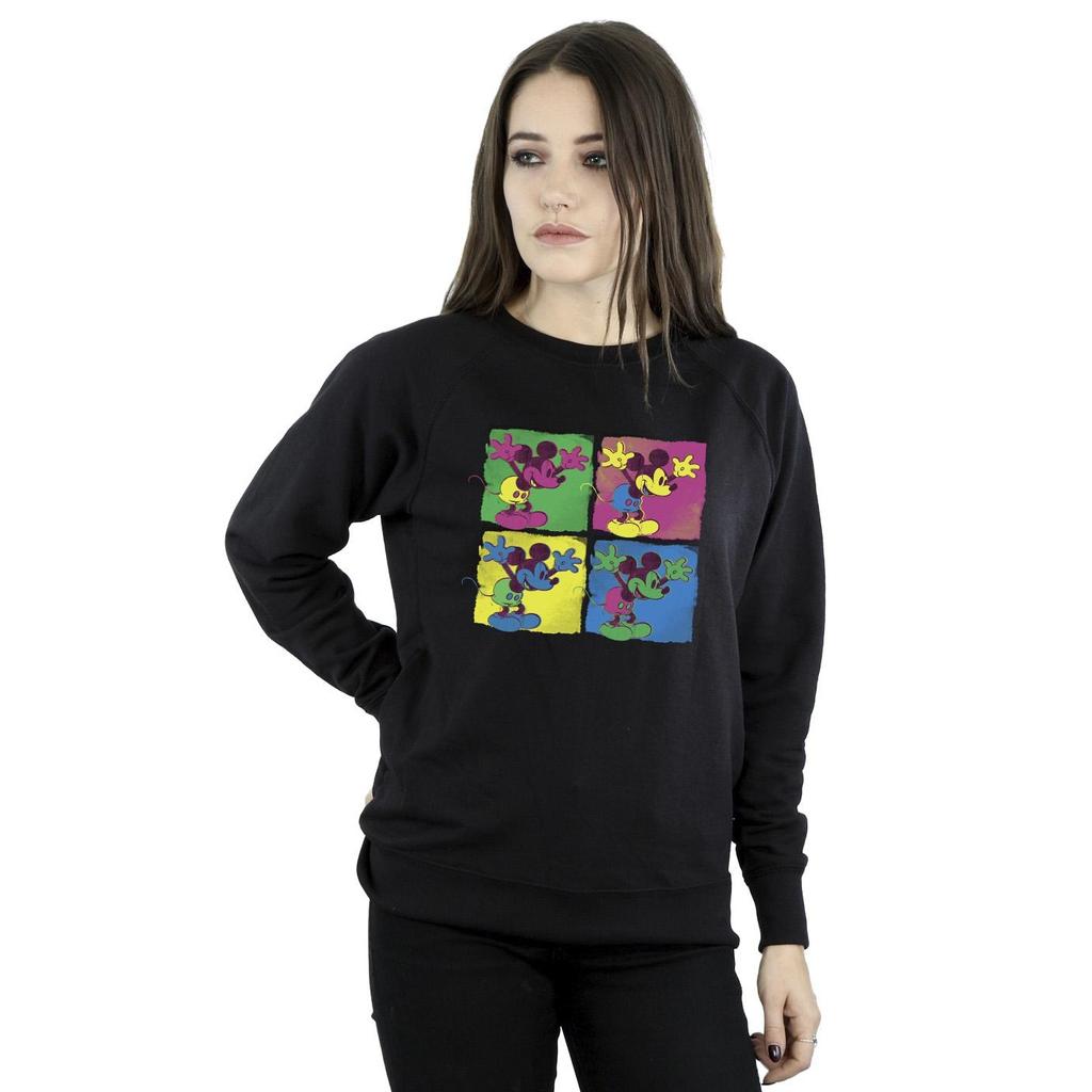 Disney Womens/Ladies Mickey Mouse Pop Art Sweatshirt