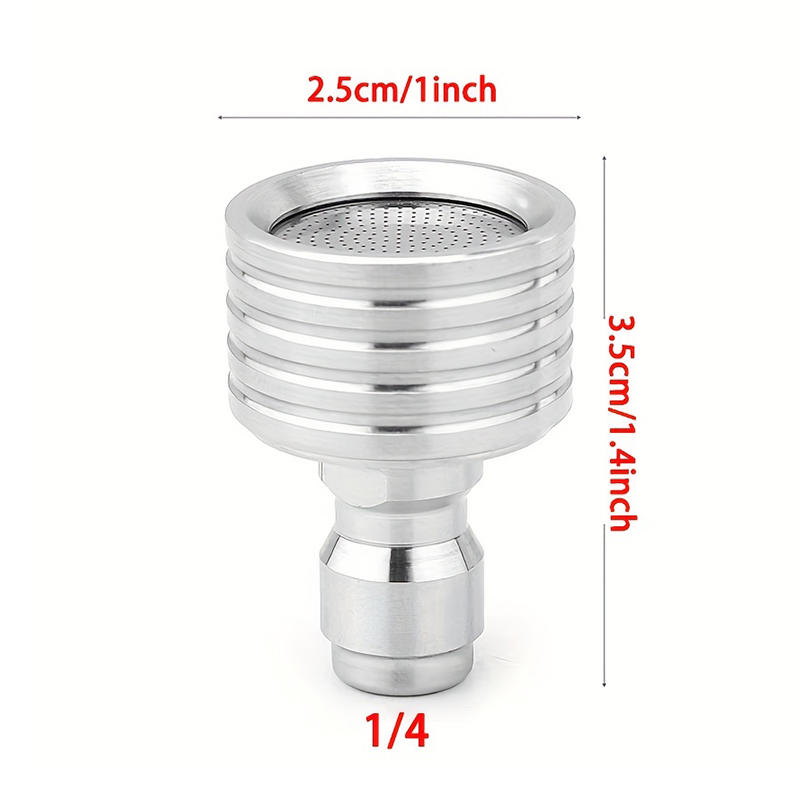 Small Flower Sprinkling 0.3 Hole High-pressure Car Washing Machine 1/4 Quick Insertion Water Size Showerhead Garden Watering Tire Washing Nozzle
