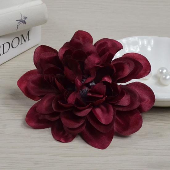 5 шт. искусственных шелковых цветов, сохраняющих свежесть, художественные, красочные, очаровательные, искусственные цветочные головки георгинов