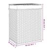 VidaXL Panier à linge avec couvercle marron foncé résine tressée 372030
