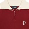 Новый вязаный свитер MLB Varsity Boston Red Sox для женщин, бордовый 3FKPV0444-43WIS