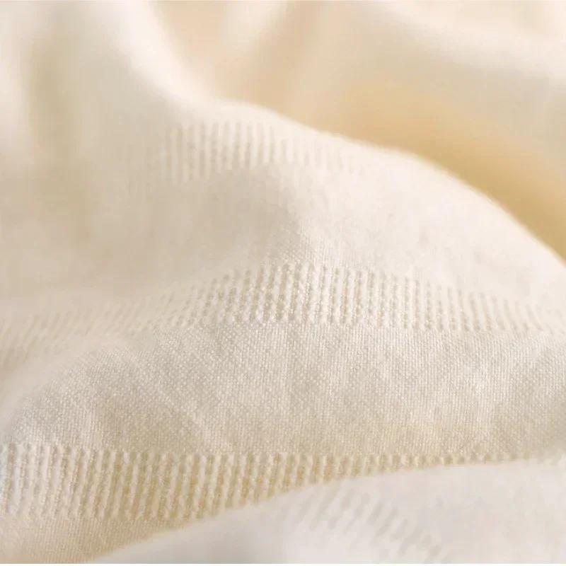 Деликатное жаккардовое одеяло, приятное к коже, пуховое, дышащее, с протеиновым наполнителем из соевого волокна, гостиничное, домашнее, однотонное, с декоративной наклейкой, дуна