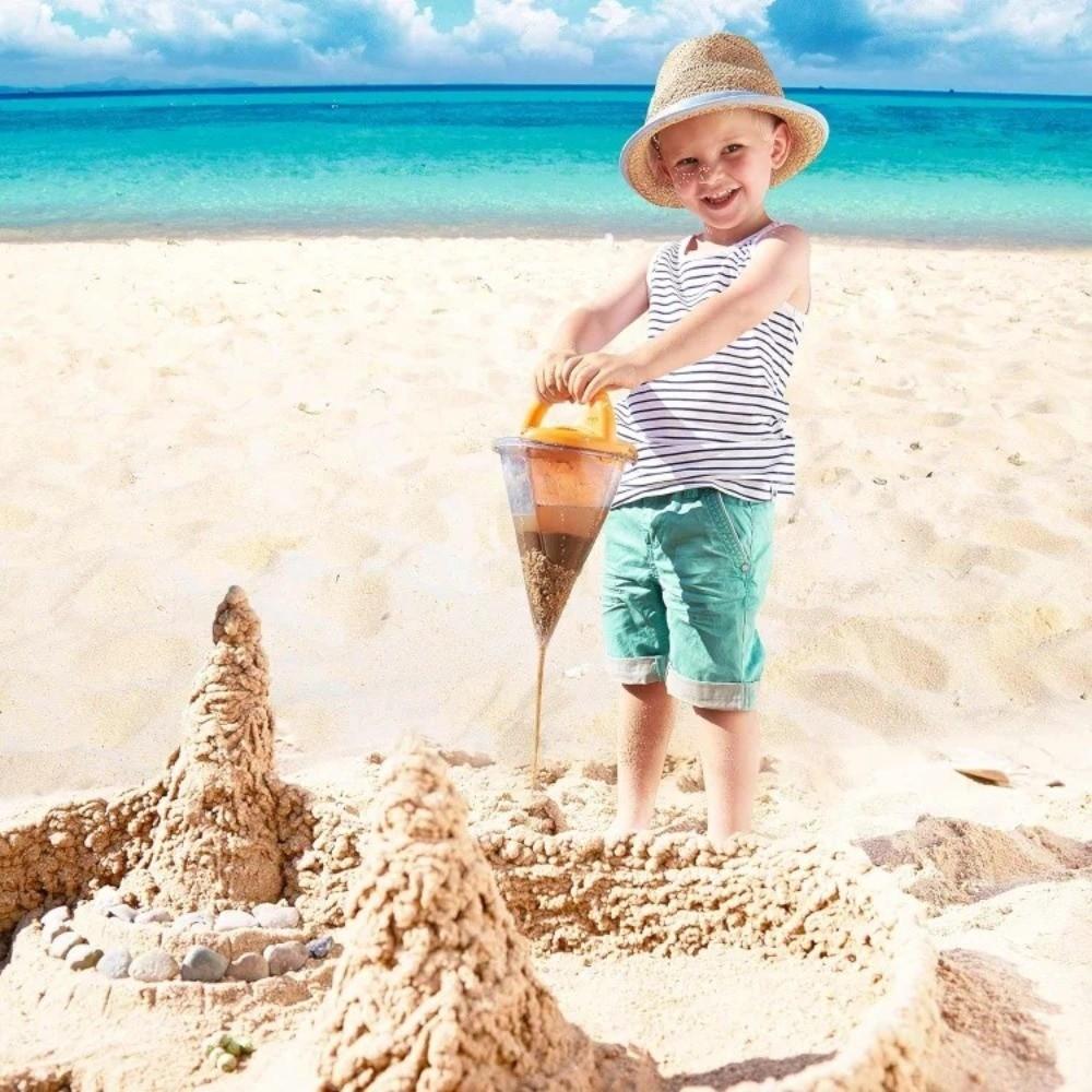 Handheld Beach Sand Funnel Multifunctional Overflow Funnel Toy Creative Sand Funnel Toy  Beach Play
