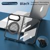 360 Degree Rotating Electroplated Transparent for Magsafe Magnetic Bracket Phone Case,  for IPhone Ultra Screen Protector Cover