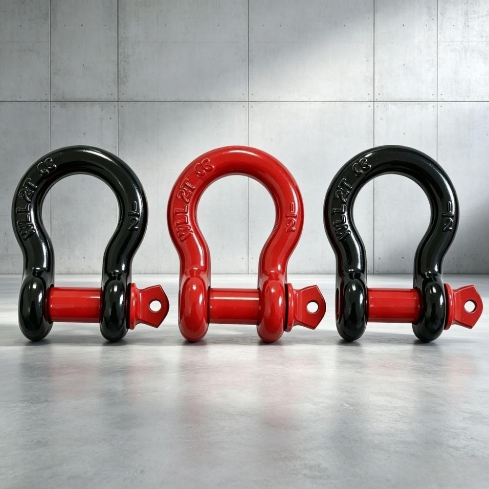 1/2" 5/8" Tow Shackle Anti-Rust Tow Hook Towing Kit D-Ring Shackle Trailer Towing