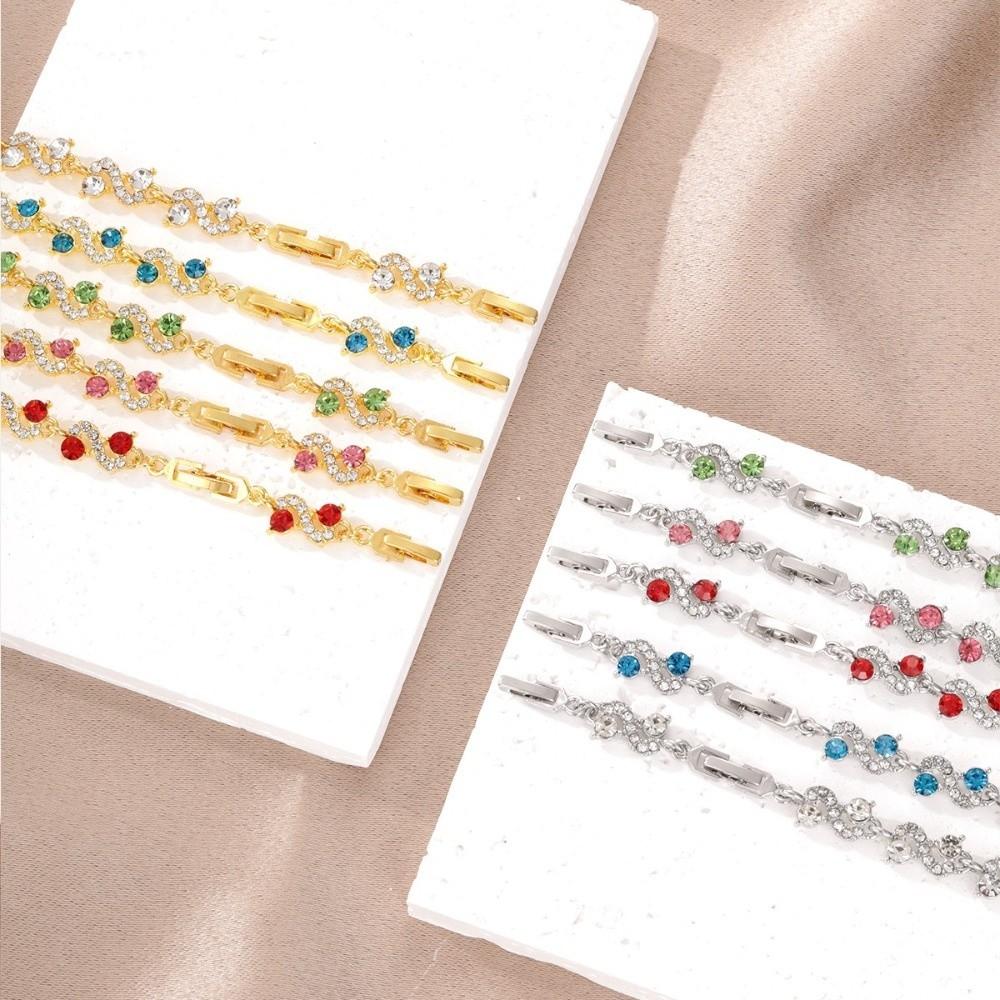 Sparkling Stones Women Bracelet Shining Zircon Bracelet Rhinestone Bracelet Wedding Jewelry
