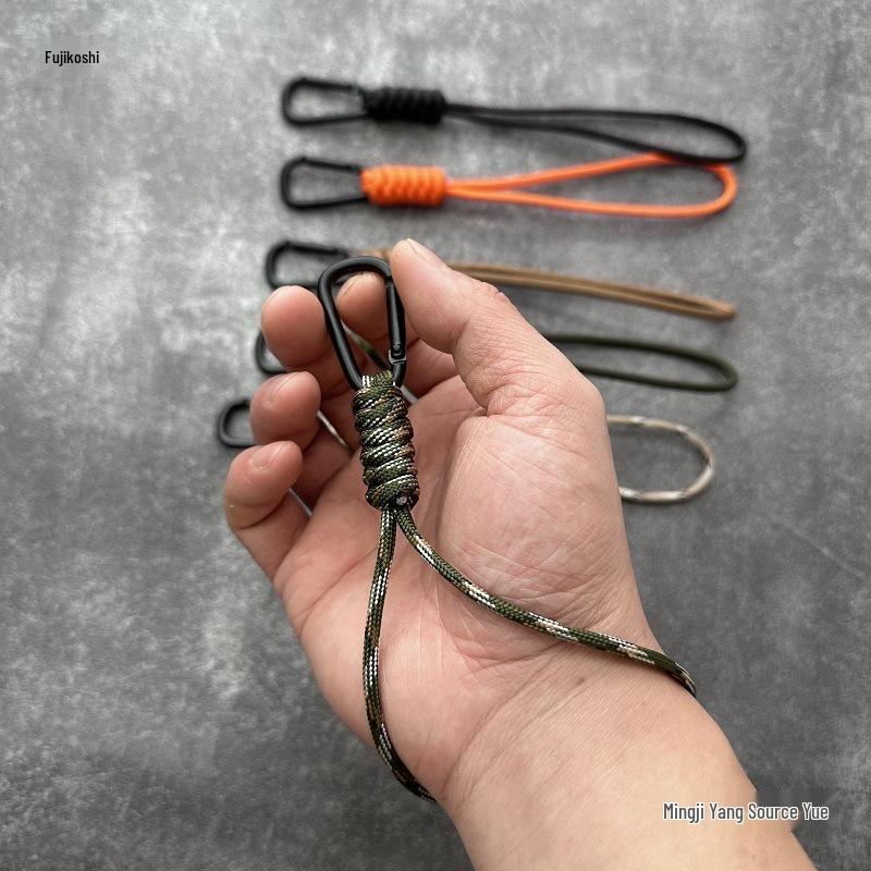 Ручная плетёная брелок-паракорд с металлическим карабином