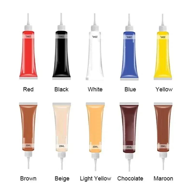 Краска для кожи, набор для ремонта кожи, уход за 20 мл, чистящий гель для обуви, паста, заплатка, крем для дивана, автомобиль, бытовая химия для чистки