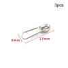 3pcs Metal Zipper Sliders Zipper Puller For Bag Jacket Coat Shoes DIY Sewing Craft Repair Kit Zipper Head Zip Accessories