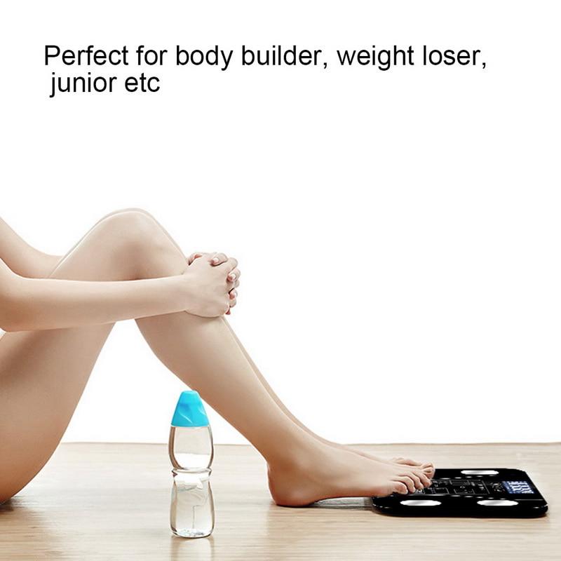 Bluetooth Body Fat Scale Floor Scientific Smart Electronic LED Digital Bathroom Weight Scale Balance Monitor