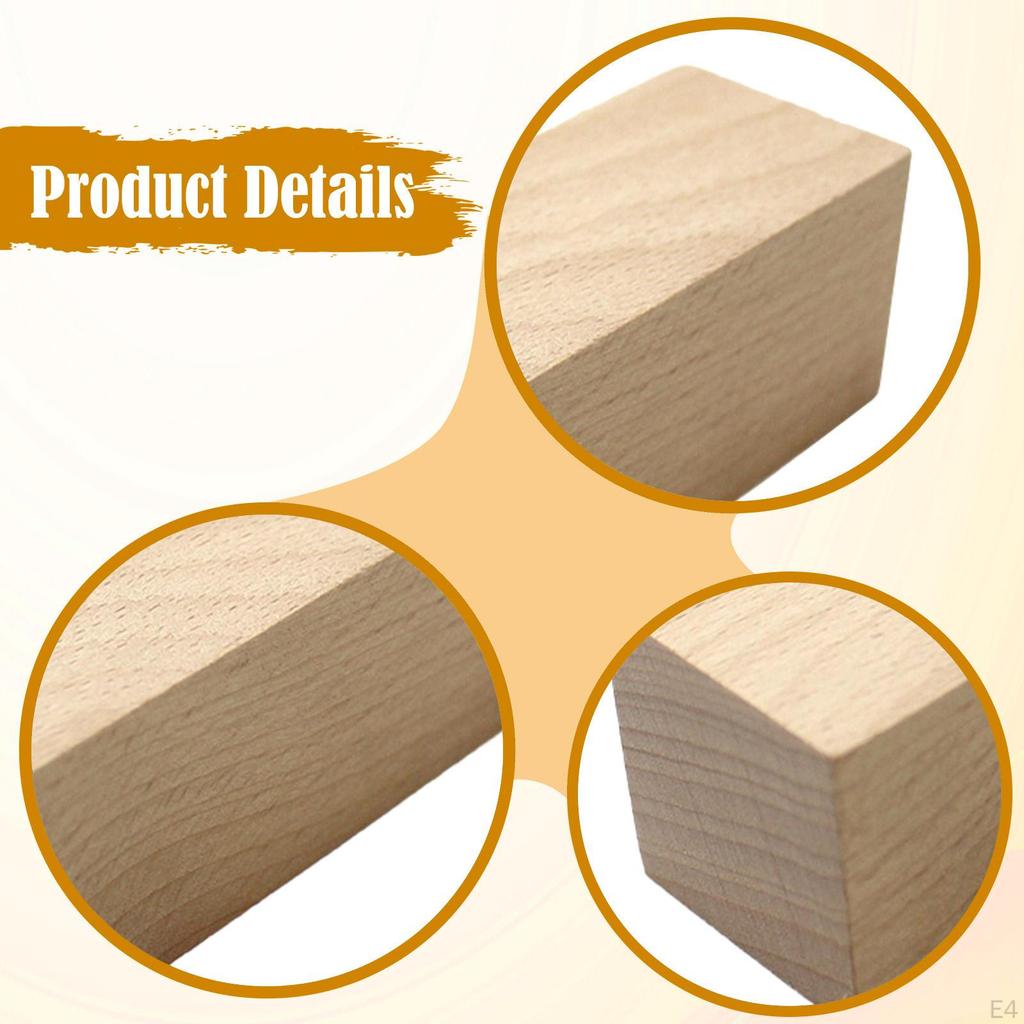 Липовые резные блоки Липовое дерево Ручная работа Необработанный блок Деревянный набор для мастерской