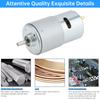 799 DC Motor 12-24V 20000RPM Large Torque Micro Motor with Double Ball Bearing for Power Tools Vacuum Cleaners Fans DIY Toys