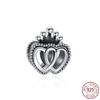 925 Sterling Silver Angel Mom Family Heart Series Shine Beads Fit Original Fashion Charms Bracelets Women DIY Jewelry