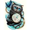 Diamond Embroidery 5D DIY Diamond Painting Cat Diamond Painting Mechanical Clock Cross Stitch