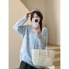 Early Autumn New Thin Three-dimensional Flower Knitted Sweater Top Loose Gentle Wind Sweater Pullover Woman