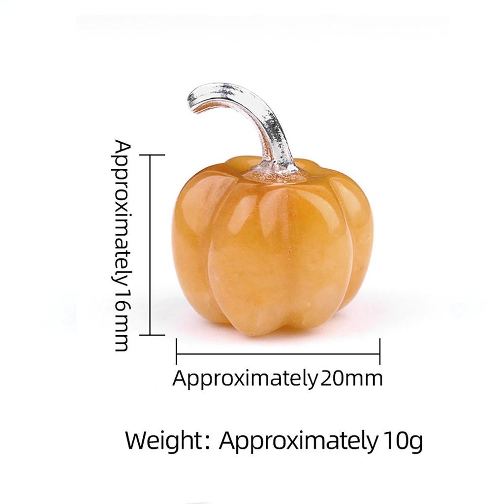 1Pcs Natural Stone Statue Pumpkins Ornament Decoration Home Decor Small Furnishings Jewellery Craft Accessories