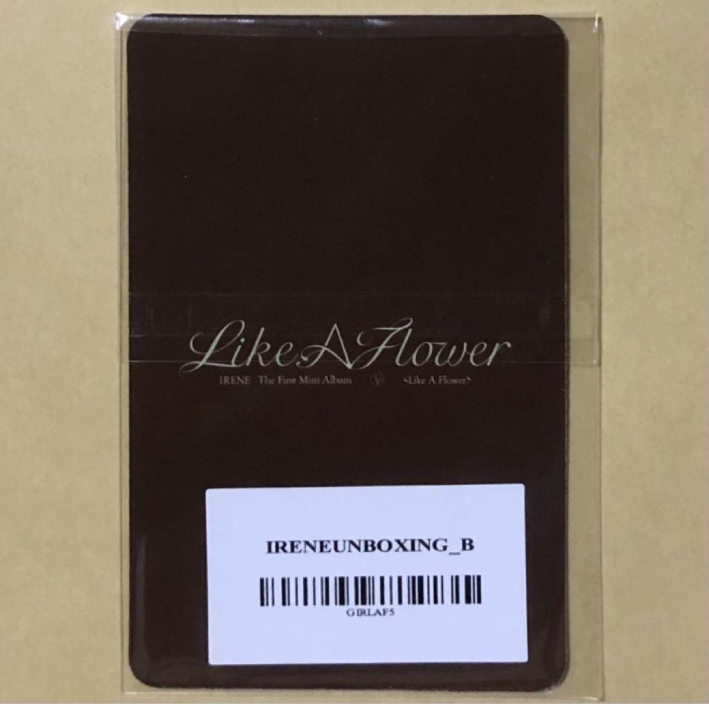 [Б/У] Red Velvet Irene анбоксинг торговая карточка B