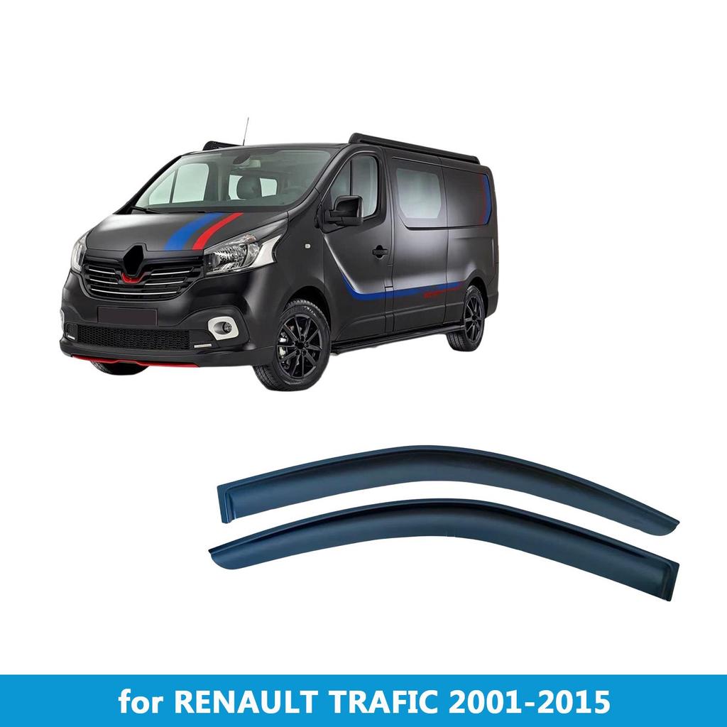 Ветровики для RENAULT TRAFIC 2001-2014: Дефлекторы боковых окон, Утолщенные для защиты от дождя