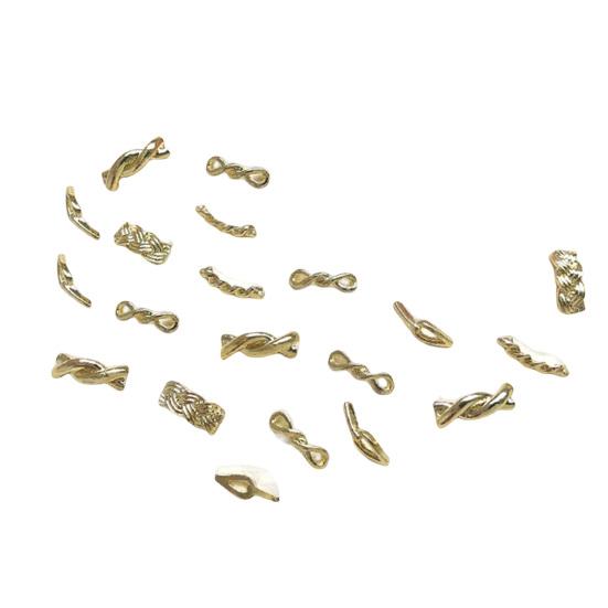 20 шт. Украшения для ногтей Изысканная форма Потрясающий визуальный эффект Случайный стиль Стильный 3D сверкающий художественный декор Инструменты для маникюра своими руками Подарок на день рождения