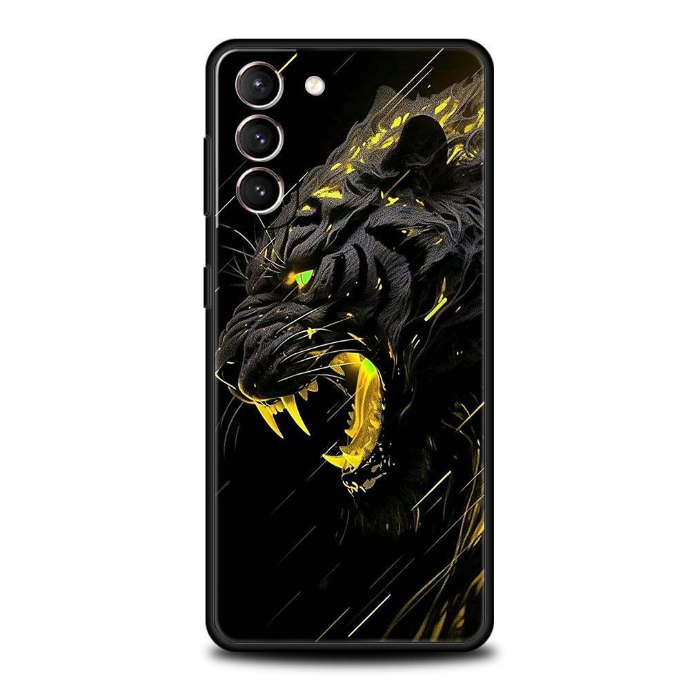 Чехол для телефона с рисунком животного тигра для Samsung Galaxy S24 S23 S22 S20 S21 FE Ultra S10 S10E S9 S8 Plus 5G Силиконовый чехол Capas Fundas Сумки
