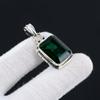 Green Tourmaline Handcrafted 925 Sterling SIlver Pendant Small Pendant Green Tourmaline Gemstone Silver Pendant For Gifts