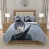 K-Ken K-Kaneki T-Tokyo G-Ghoul Anime Quilt Cover Set Bedding Polyester Boys Girls Bedroom Single Double Queen King Size