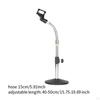 Stand Table Flexible Gooseneck Holder Metal Base for Gaming Lectures Studio Meeting